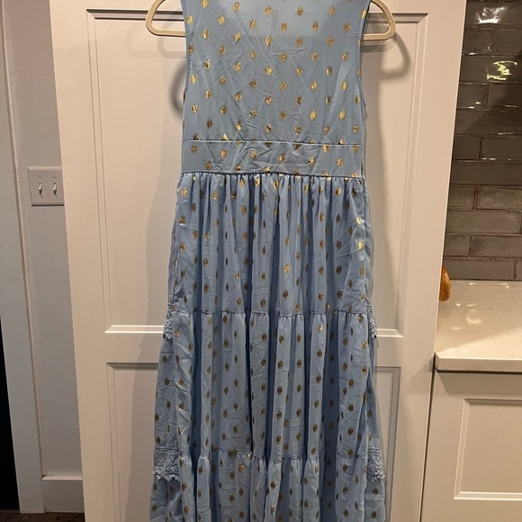 Bikinishe Blue Chiffon Boho tiered maxi dress - Picture 6 of 14